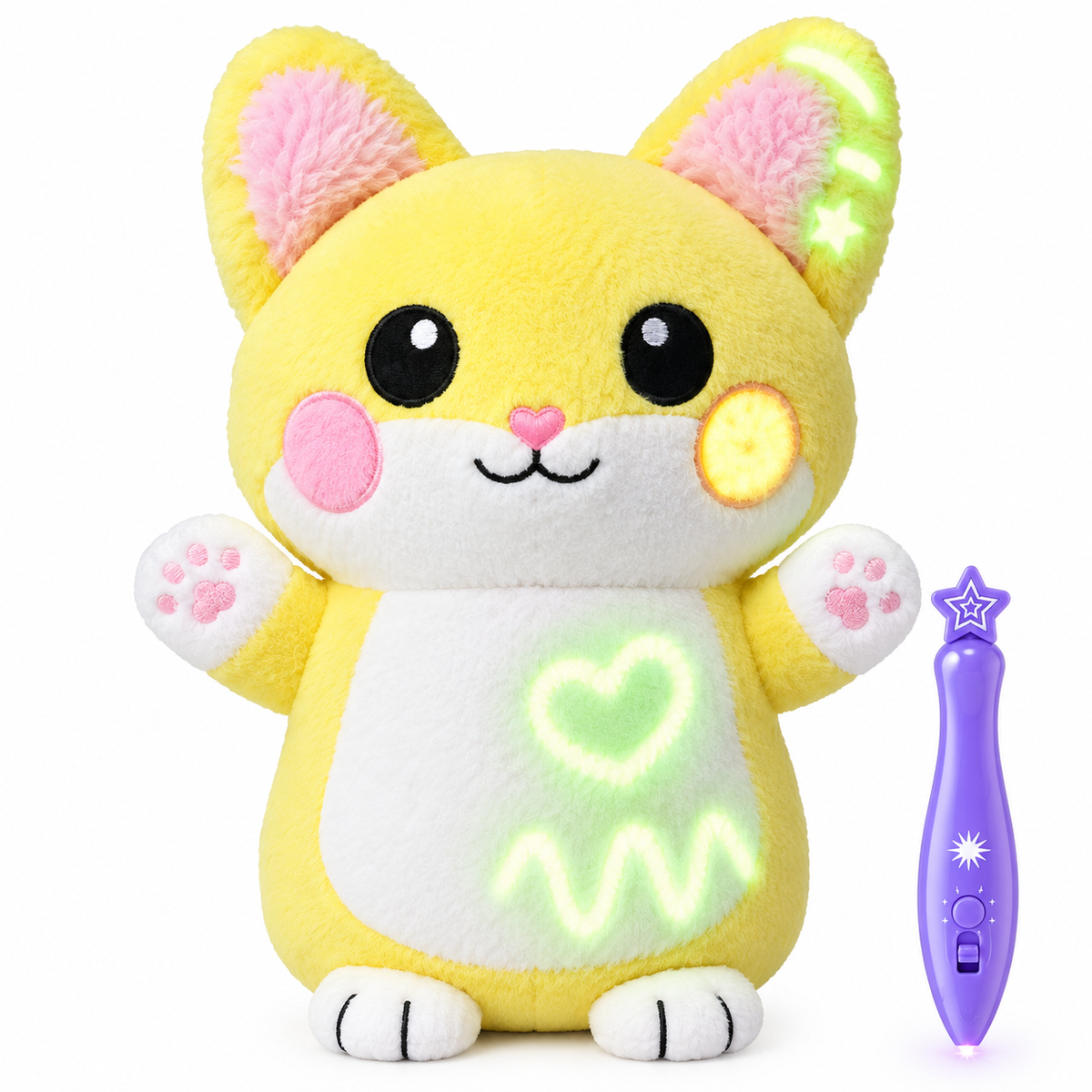Peluche Luminoso para Dibujar - Amarillo